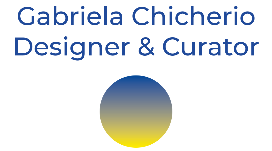 Gabriela Chicherio Product Design